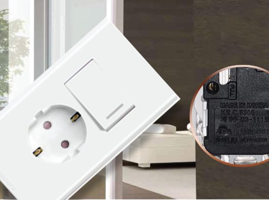 Chọn ổ cắm, công tắc Hàn Quốc
